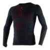 Dainese D-Core Thermo Tee LS Black Red -Accessoires Moto dainese d core thermo tee ls black red base layers underwear onderkleding funktionsbekleidung sous vetement technique 1 3