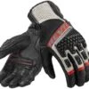 Rev'It Sand 3 Gloves BLACK/RED -Accessoires Moto revit sand 3 gloves guants handschuhe handschoenen guantes black red